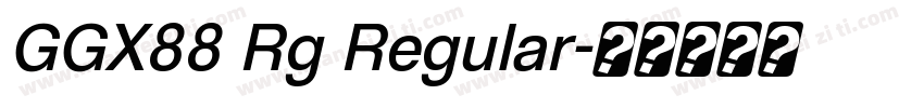 GGX88 Rg Regular字体转换